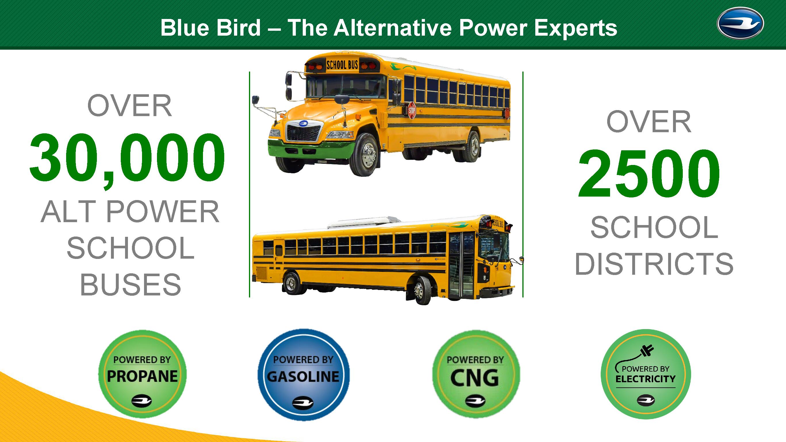 Blue Bird Offers Alternative Power
